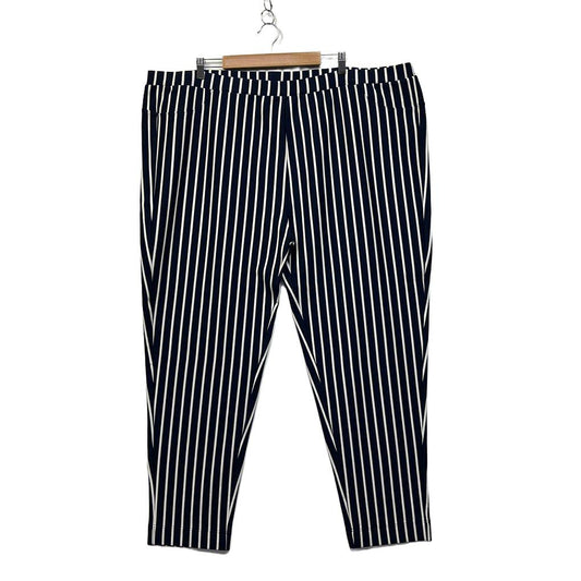 Emme Navy Striped Pants - Size 22/XL