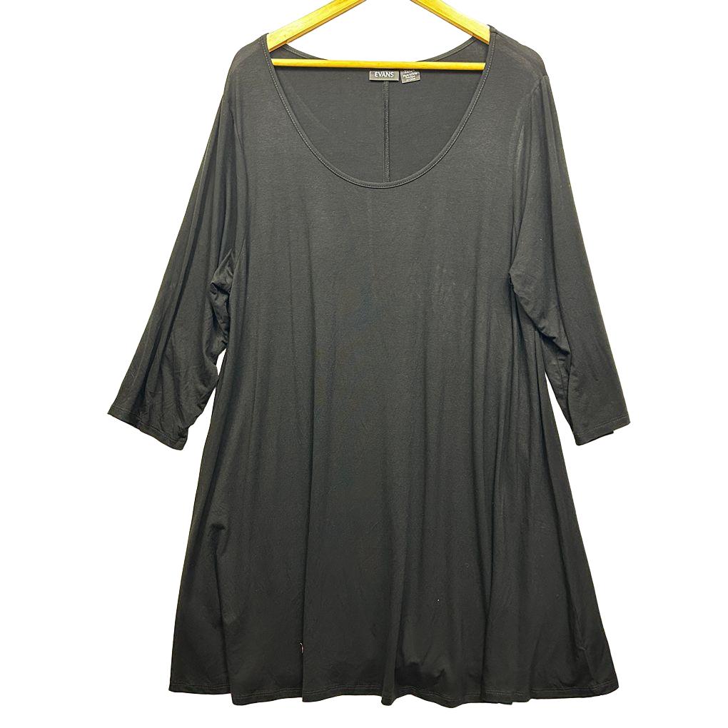 Evans Black Casual Dress - Size 22/24