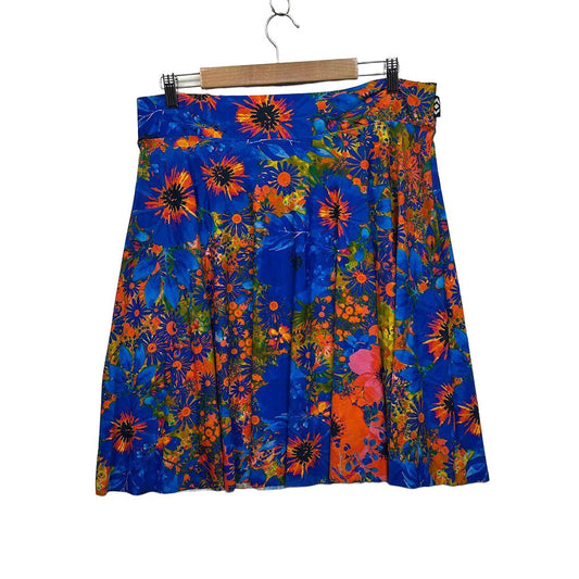 Exoticathletica Multicoloured Floral Plus Size Skater Skirt - Size 2XL