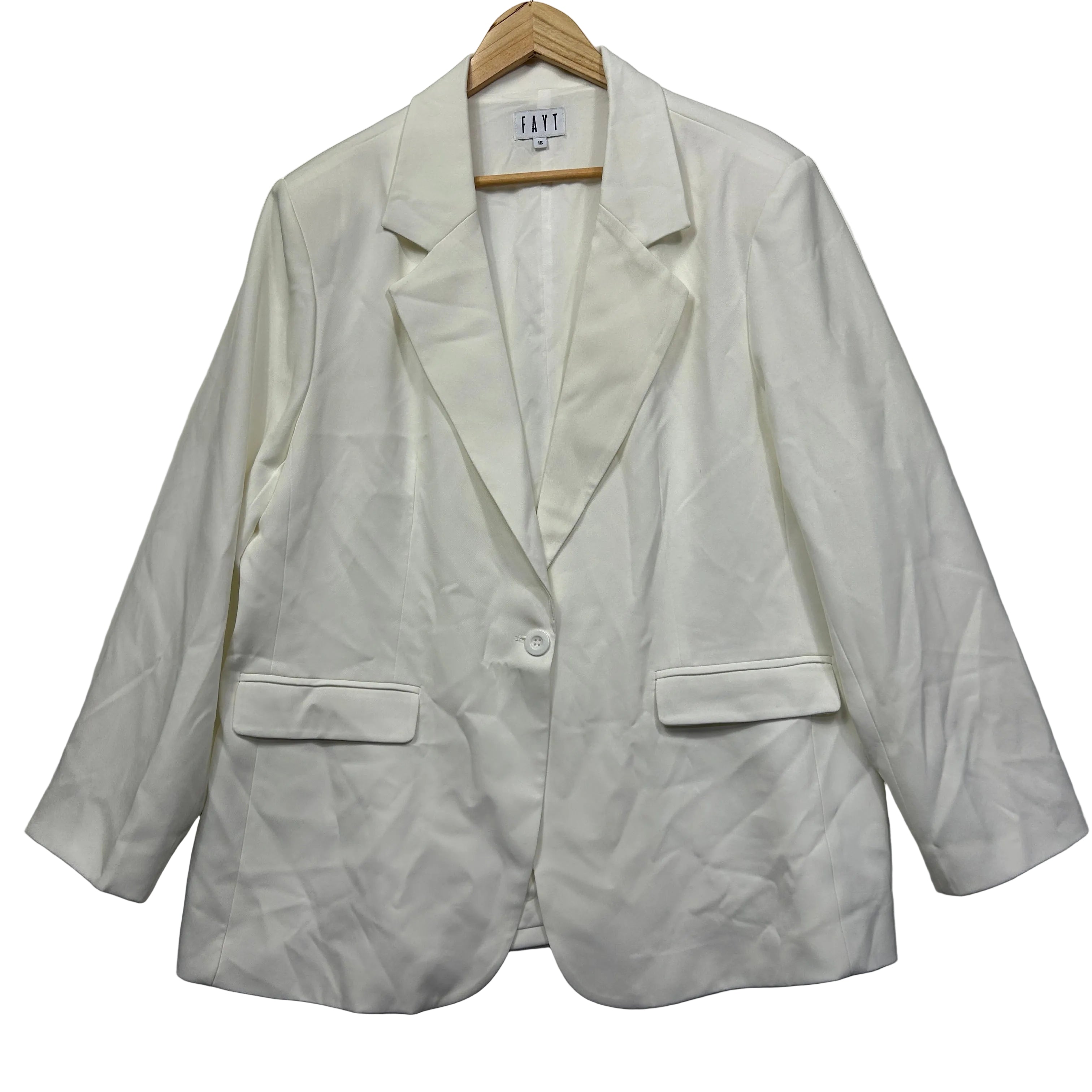 FAYT White Blazer - Size 16