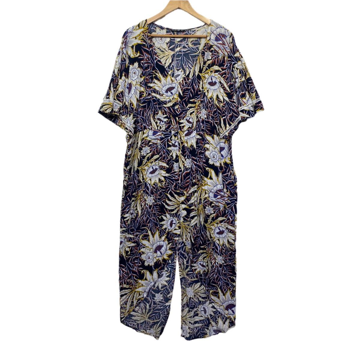 Fate & Becker Floral Short Sleeve Dress - Size 14
