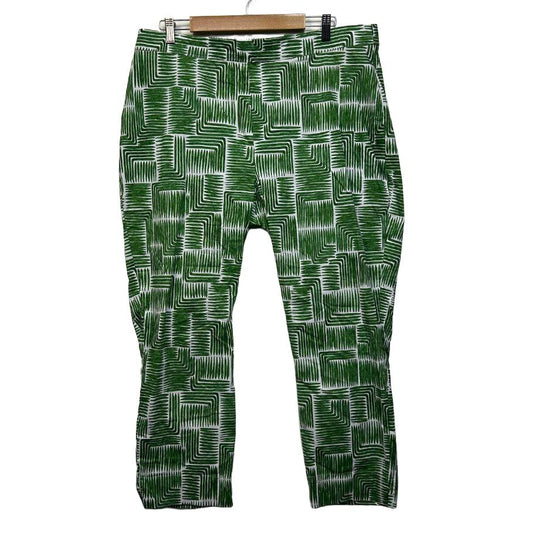 Foil Green Cotton Pants - Size 18