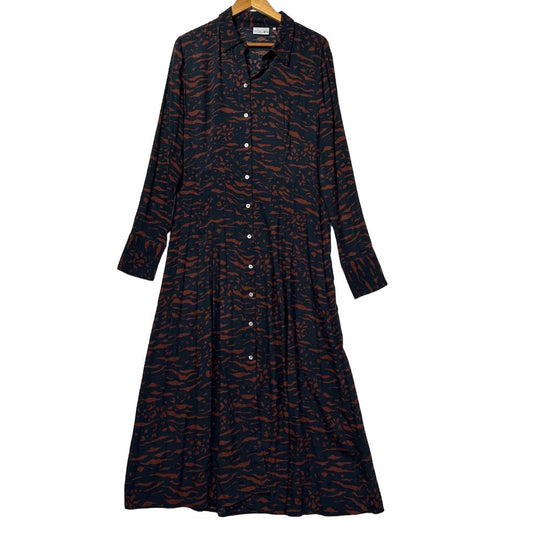 Foil Navy Dress - Size 14