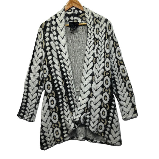 Frank Lyman Black and White Cardigan - Size 12