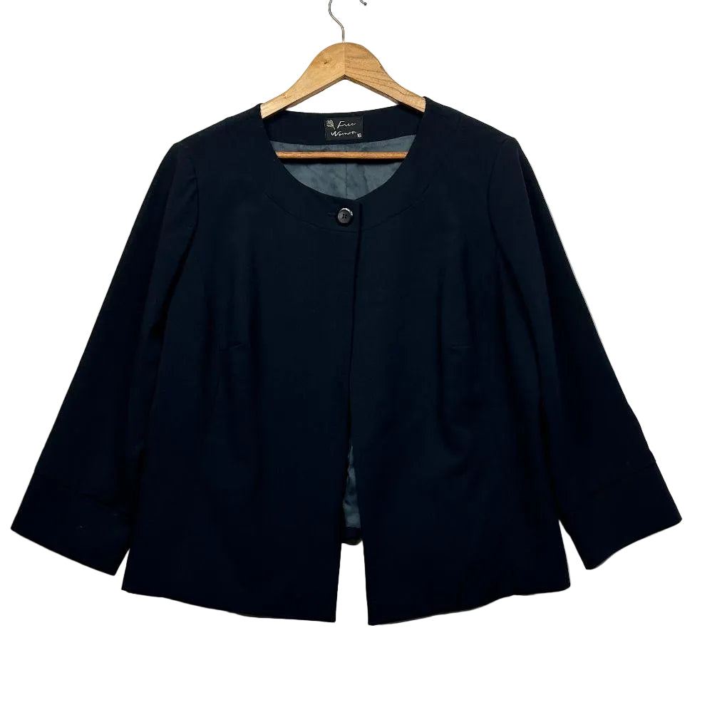 Free Women Navy Jacket - Size 16