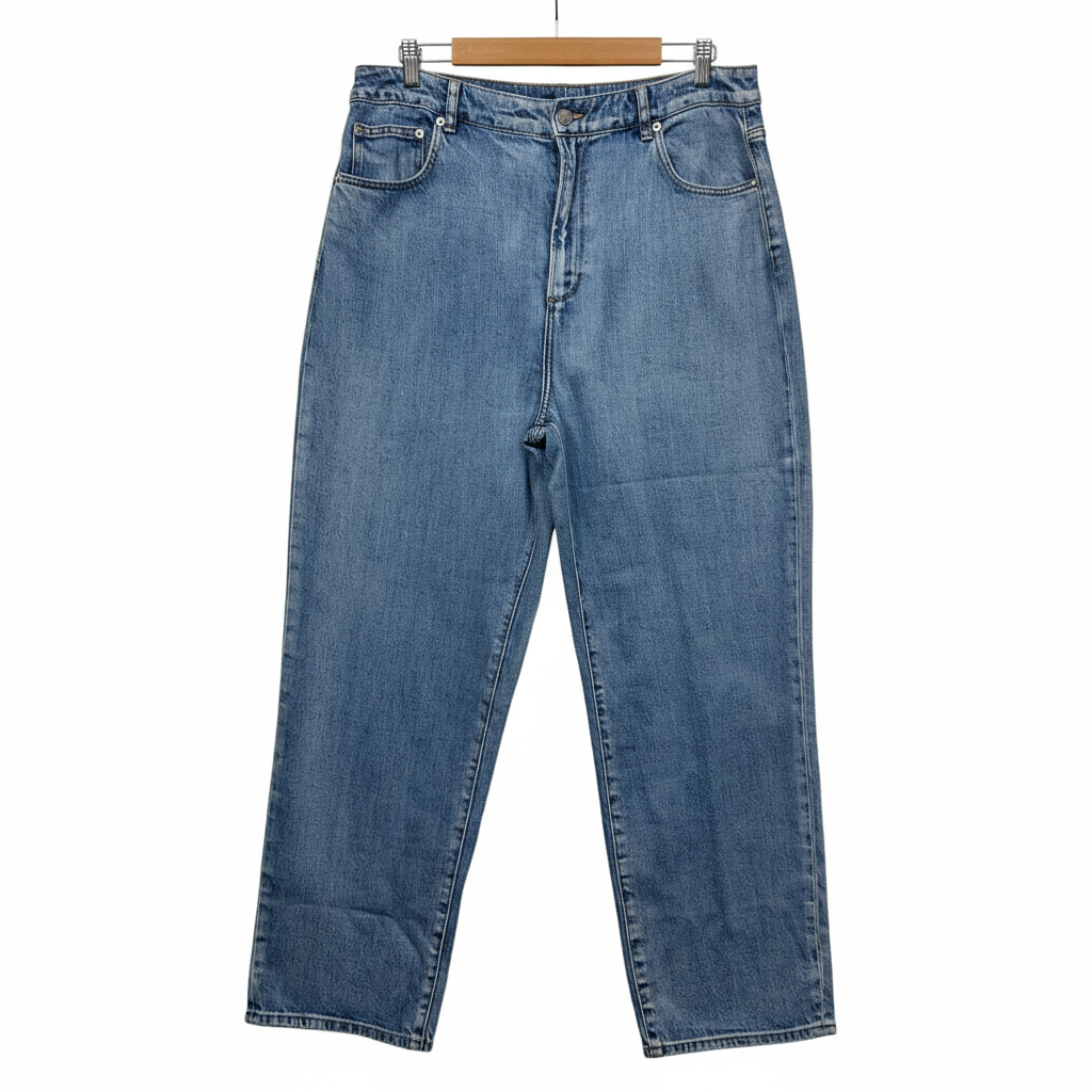 French Connection High Rise Relaxed Fit Stretch Girlfriend Jeans - Size 16