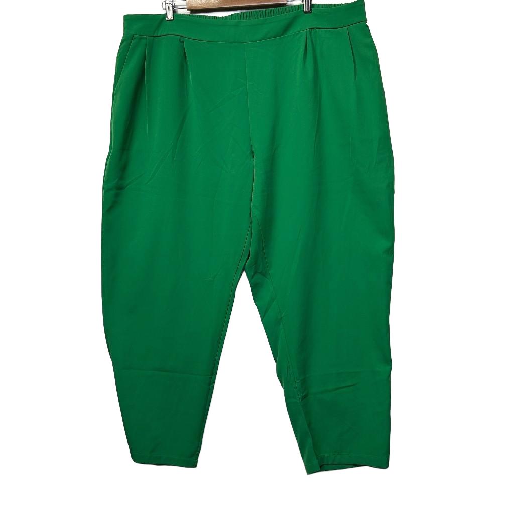 Friday Flamingo Green Pants - Size 7/24/26