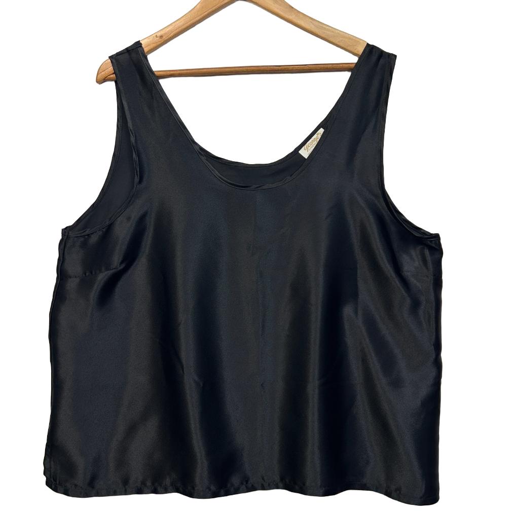 George's Black Slip Top - Size 22