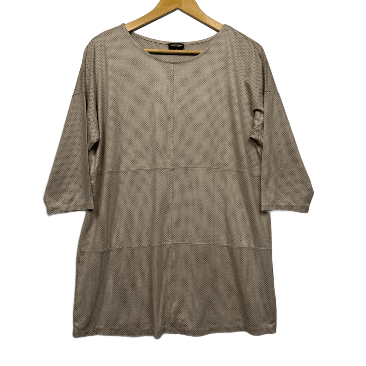 Gerry Weber Beige Short Sleeve Top - Size 14