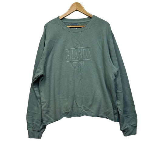 Ghanda Sage Cotton Jumper - Size 16