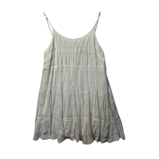 Ghanda White Cotton Dress - Size L