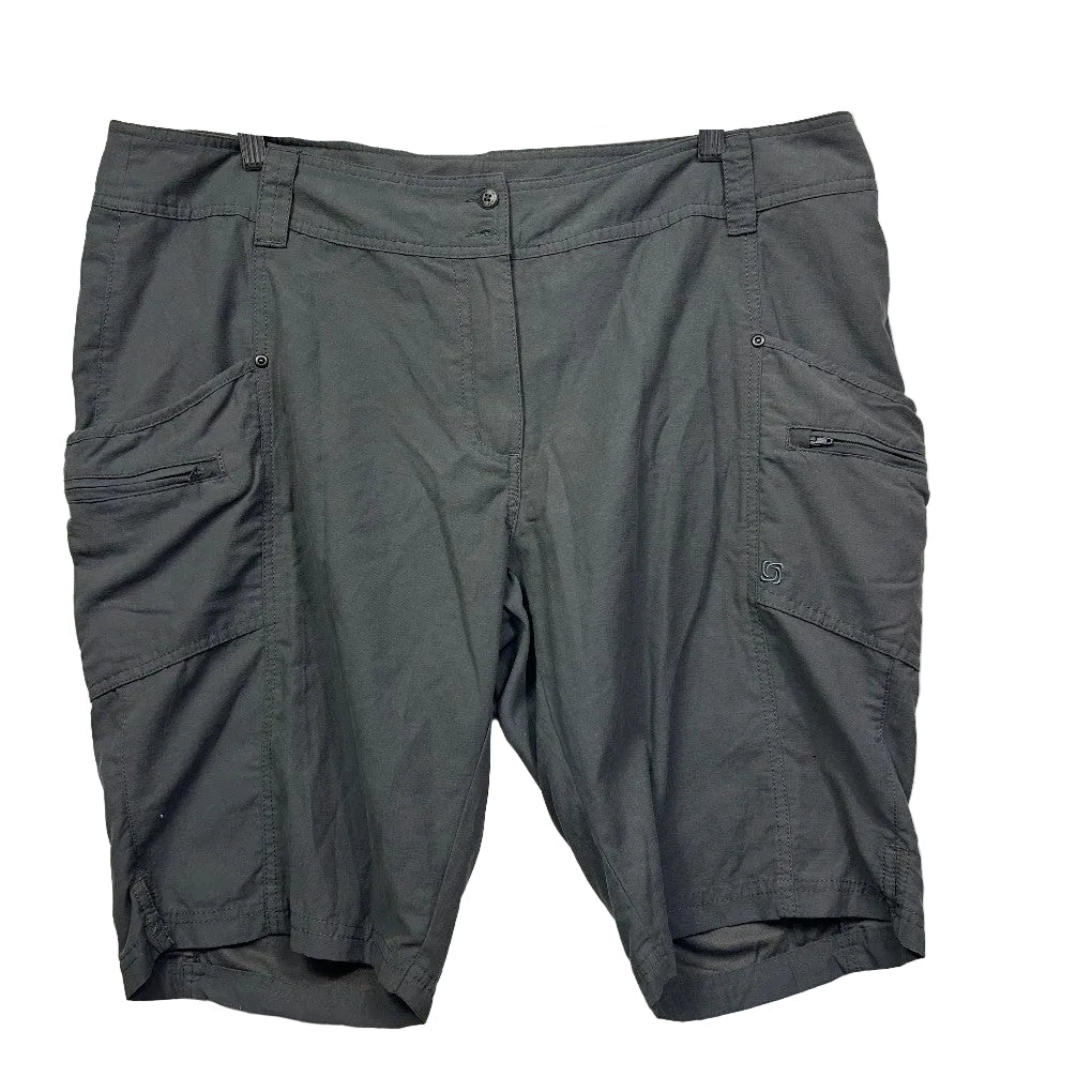 Gondwana Charcoal Plus Size Cargo Shorts - Size 18