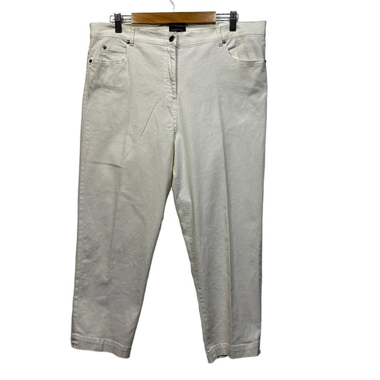 Gordon Smith White Plus Size Pants - Size 18