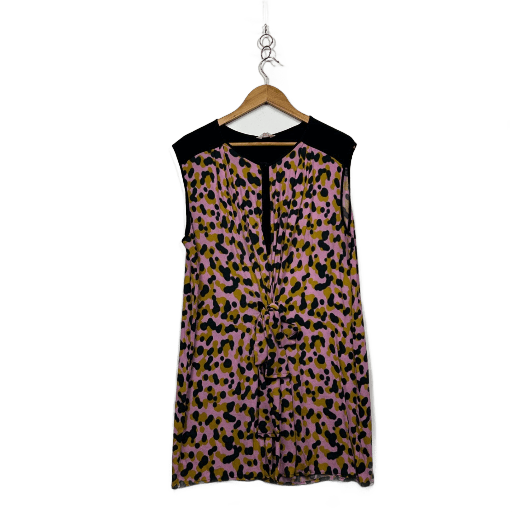 Gorman Pink Animal Print Sleeveless Dress - Size 14