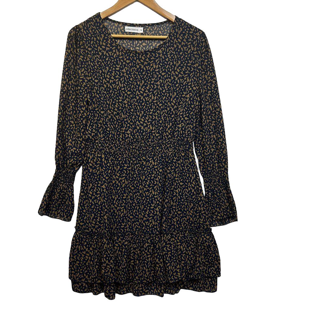 Grace & Co Print Dress - Size 14