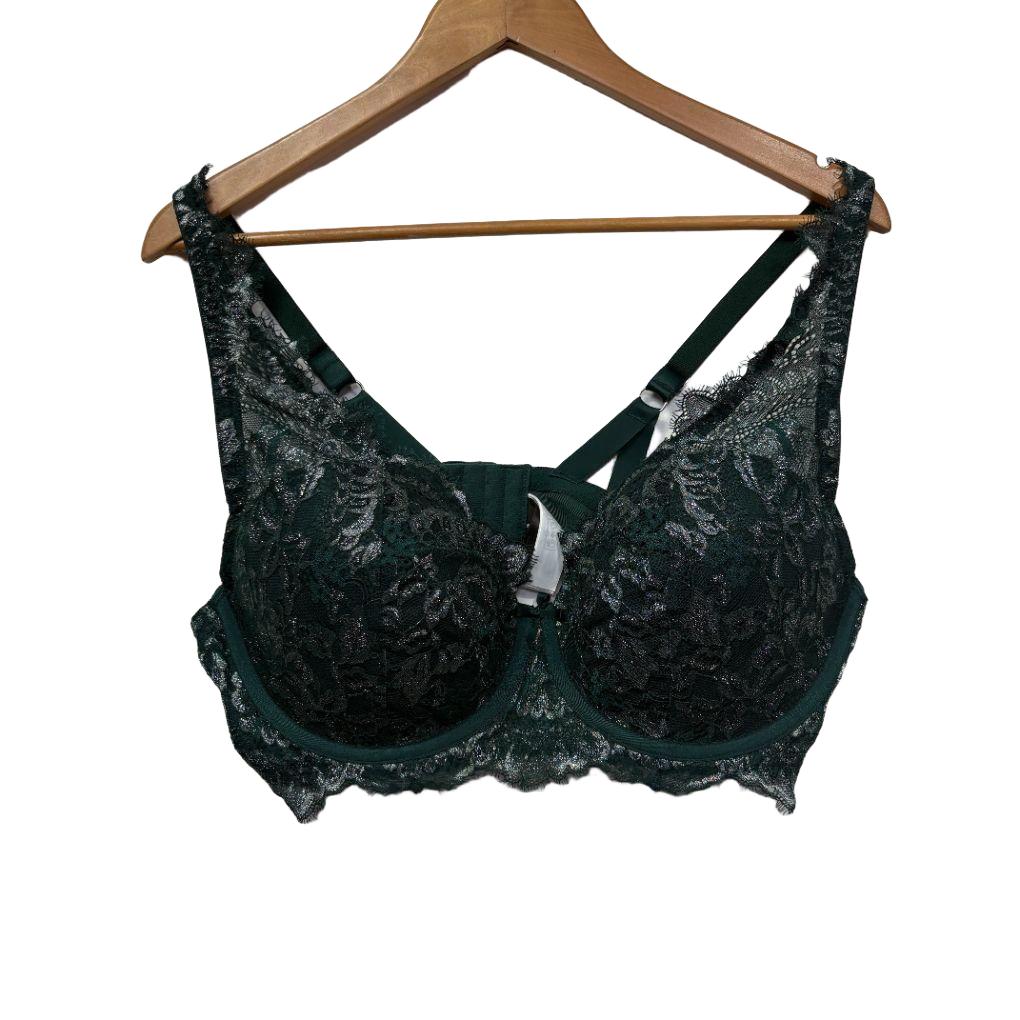 City Chic Green Lace Bra - Size 18DD