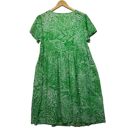 Green Print Maxi Dress - Size 16/18?