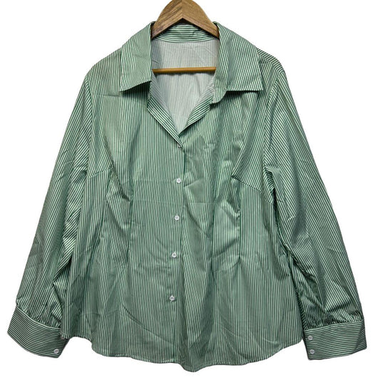 Green Striped Shirt - Size 2XL