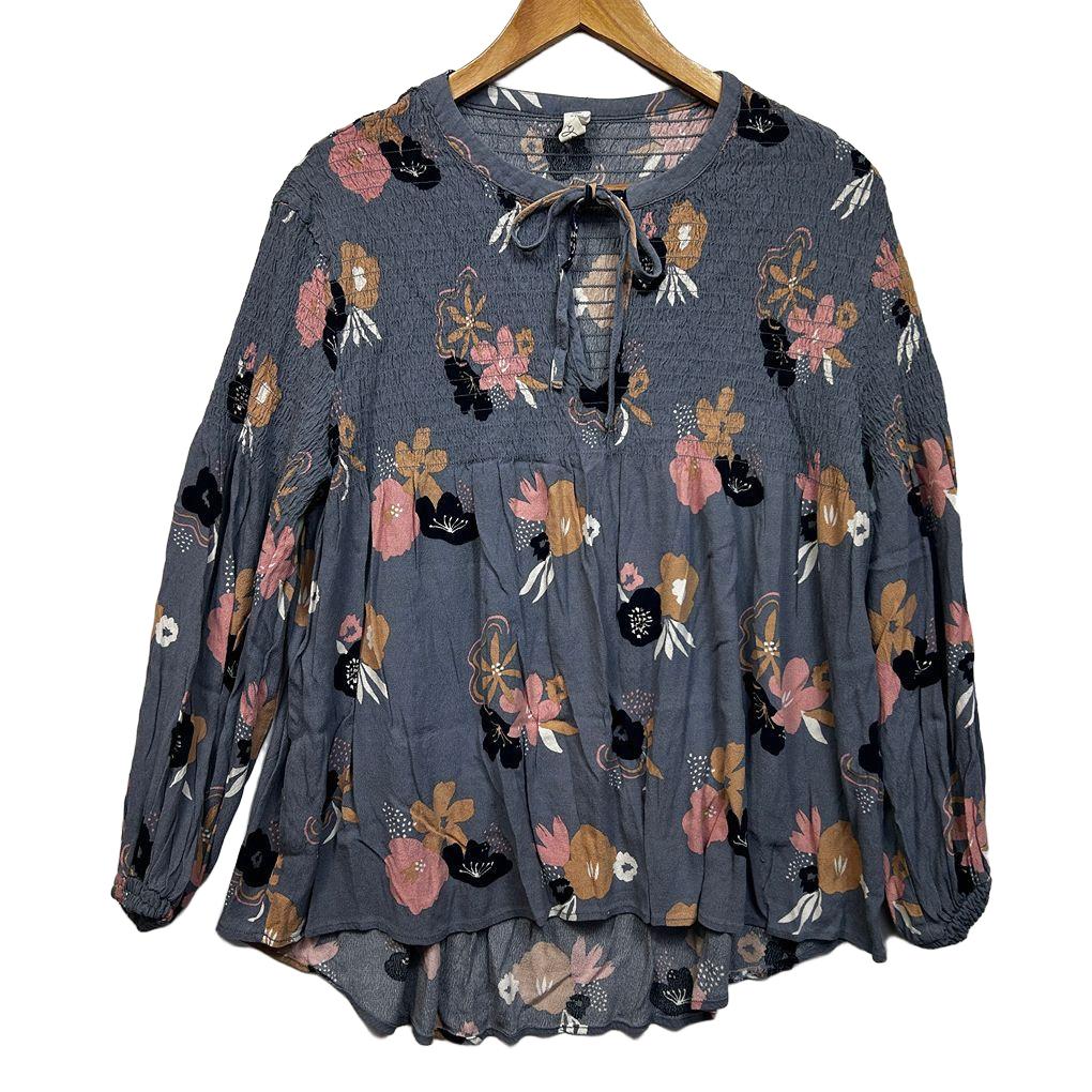 Elm Grey Floral Top - Size 16