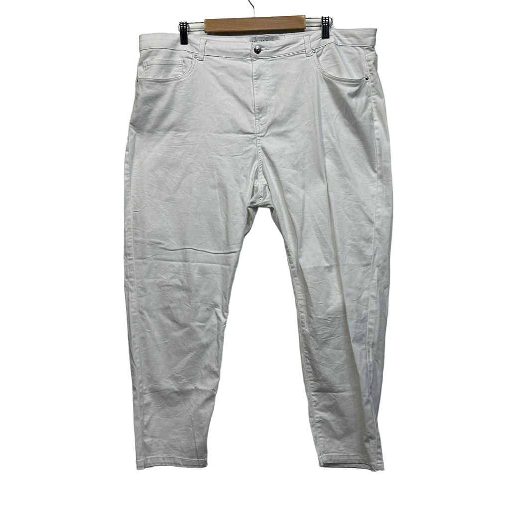 Suzanne Grae Denim White Jeans - Size 22