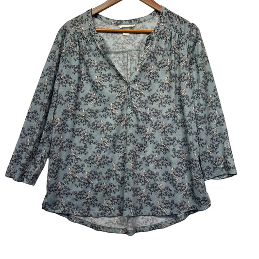 H&M Bird Print Top - Size L