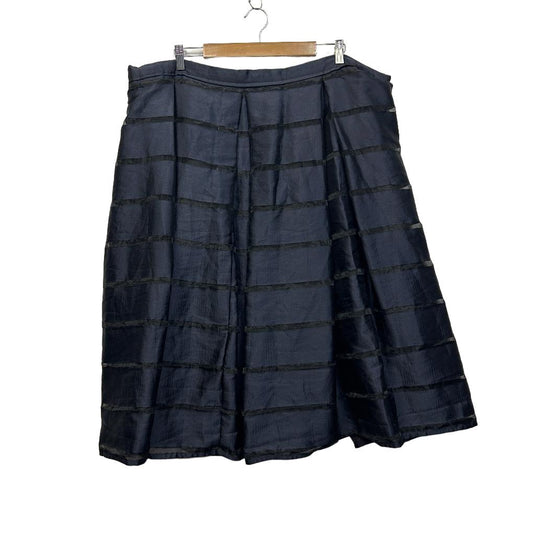 Handmade Navy Cocktail Skirt - Size 20/22