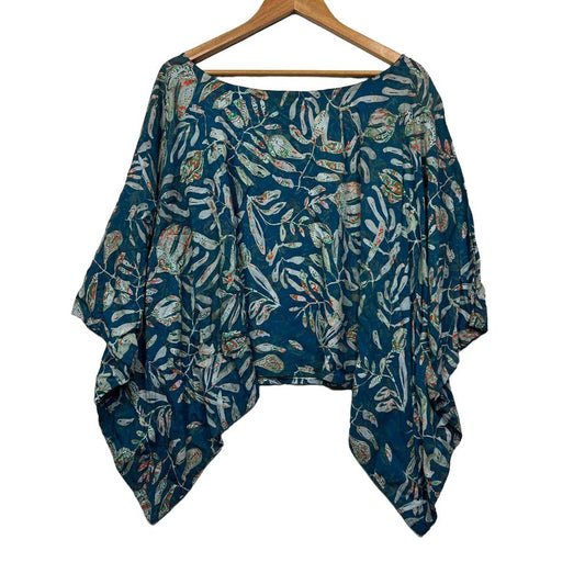 Handmade Teal Blue Top - Size 14/16