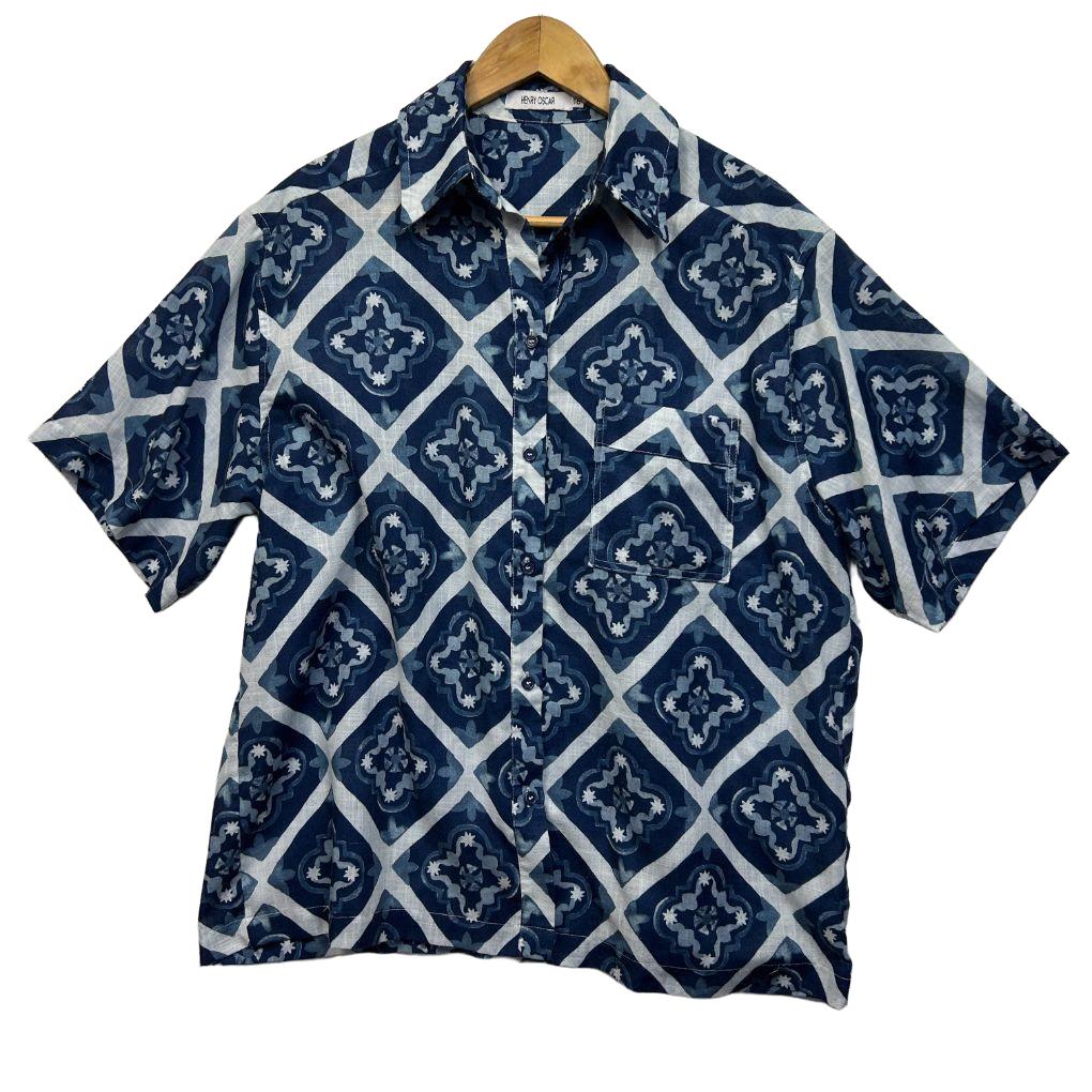 Henry Oscar Blue Shirt - Size 16