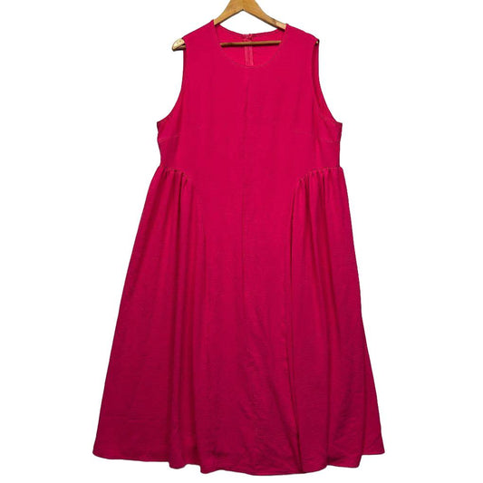 Hot Pink Sleeveless Dress - Size 18/20/22