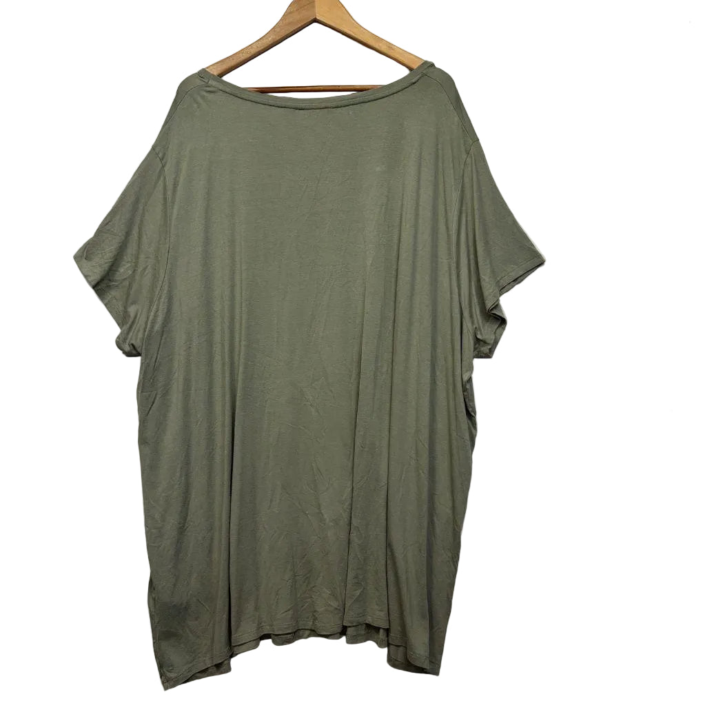 Yours Khaki Heart Top - Size 30