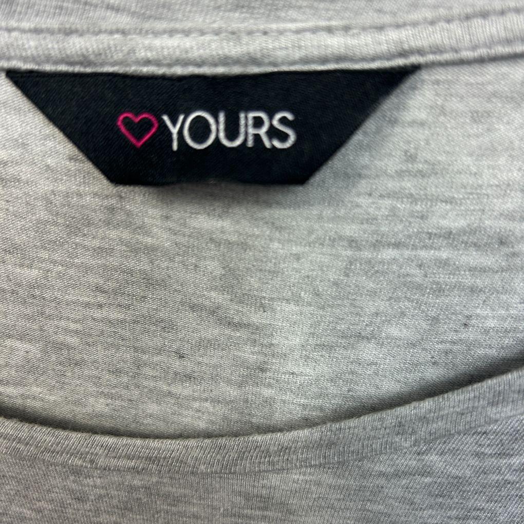 Yours Grey Top - Size 30 (fault)