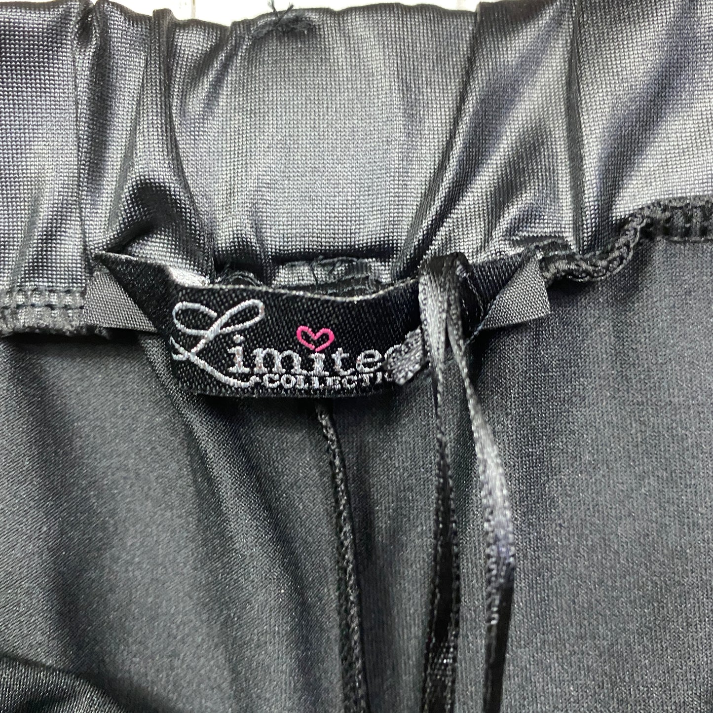 Yours Clothing Pants Size 26 Plus Black Faux Leather