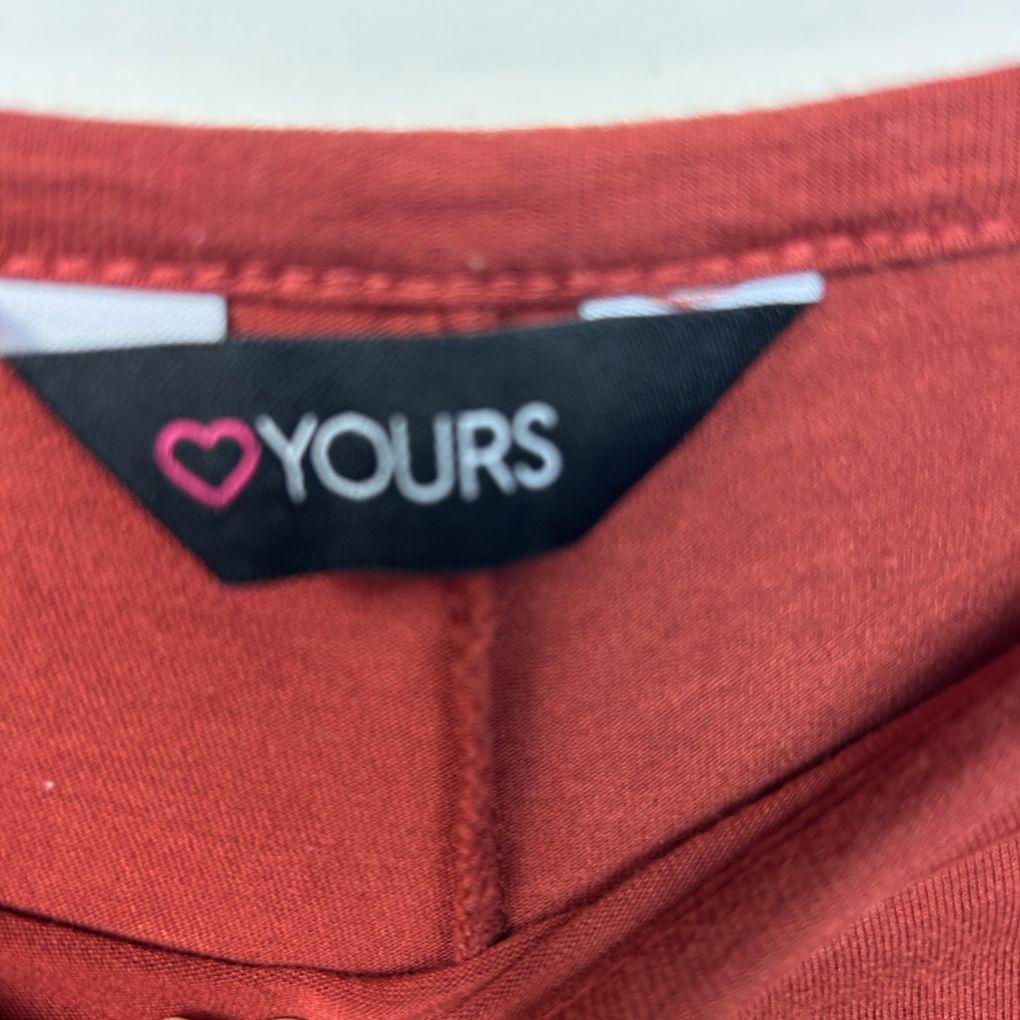 Yours Rust Top - Size 30 - 32