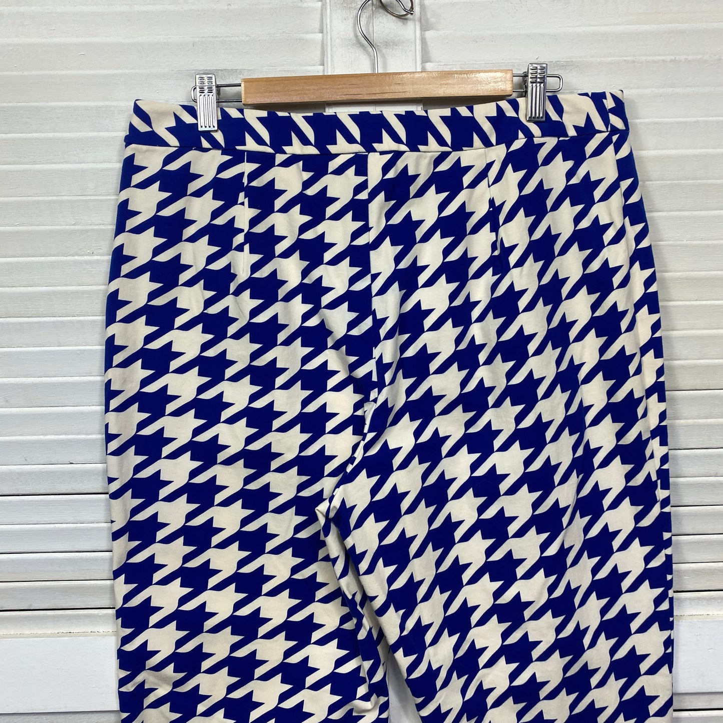 Gorman Pants Size 16 Blue White Checked Cropped