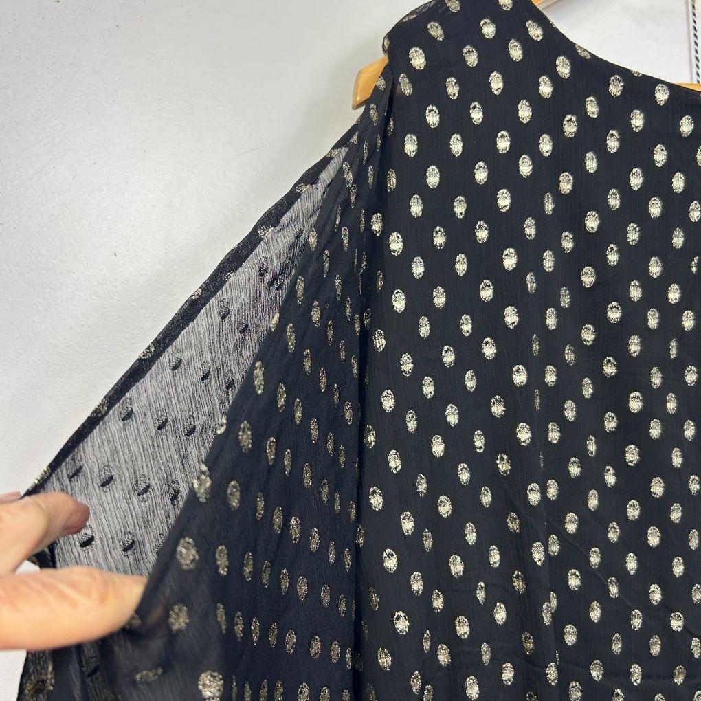 Avenue Black Gold Spot Jumpsuit - Size 24