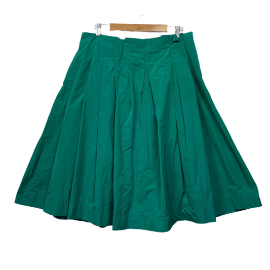 Veronika Maine Skirt Size 16 Green A-line Knee Length