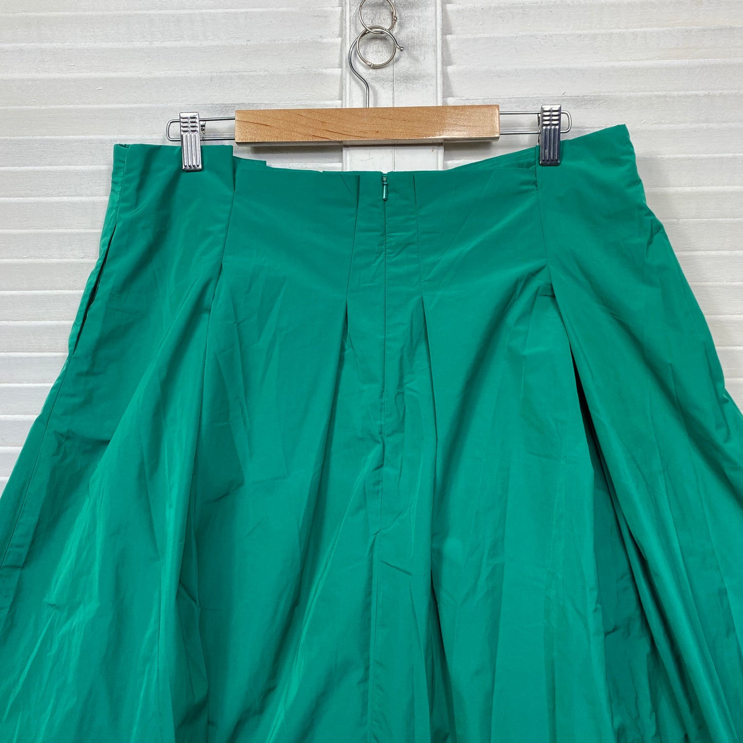 Veronika Maine Skirt Size 16 Green A-line Knee Length