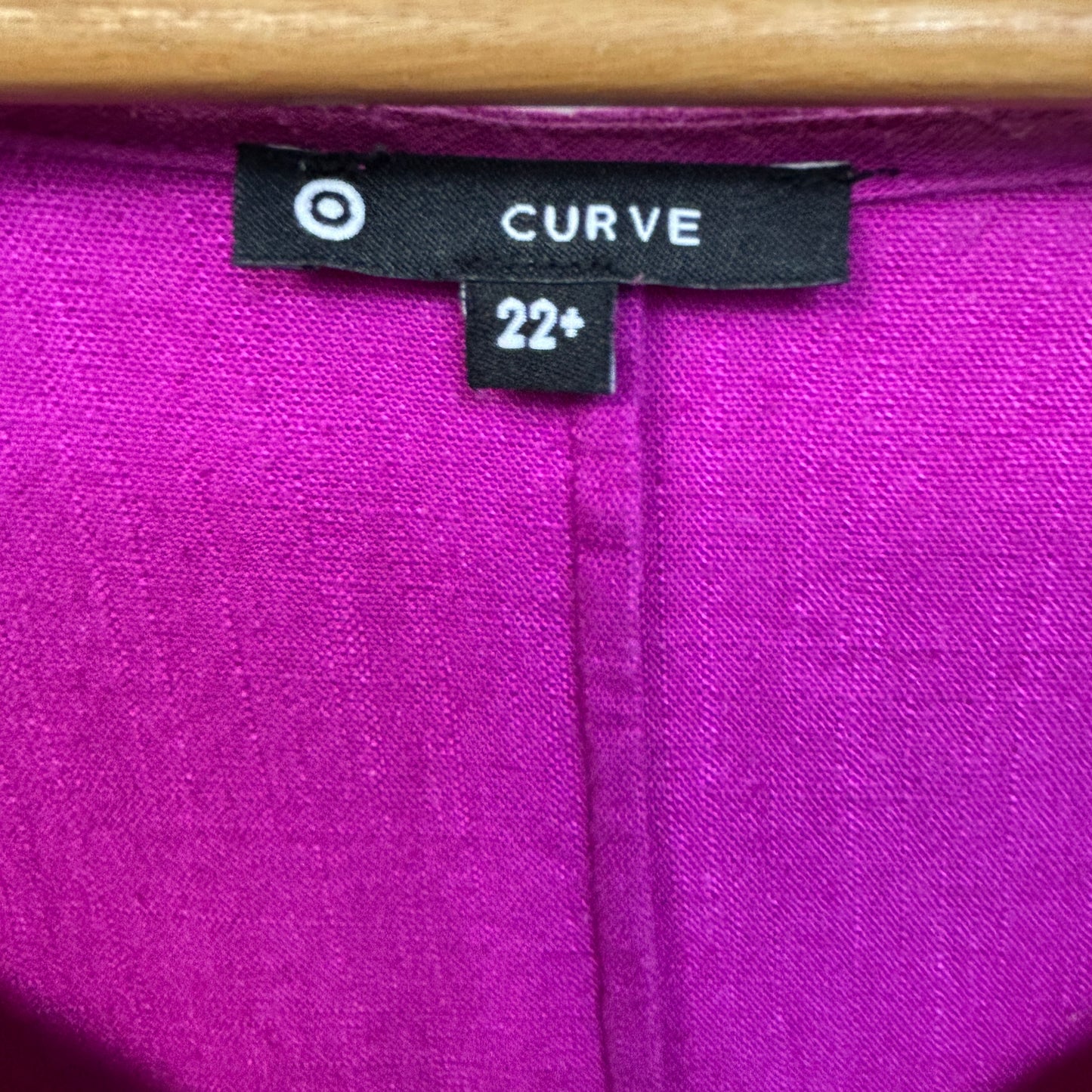 Target Curve Magenta Linen Dress - Size 22+