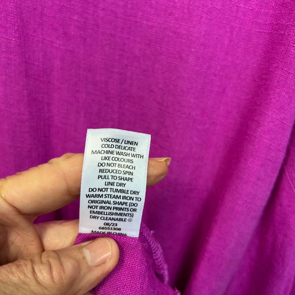 Target Curve Magenta Linen Dress - Size 22+