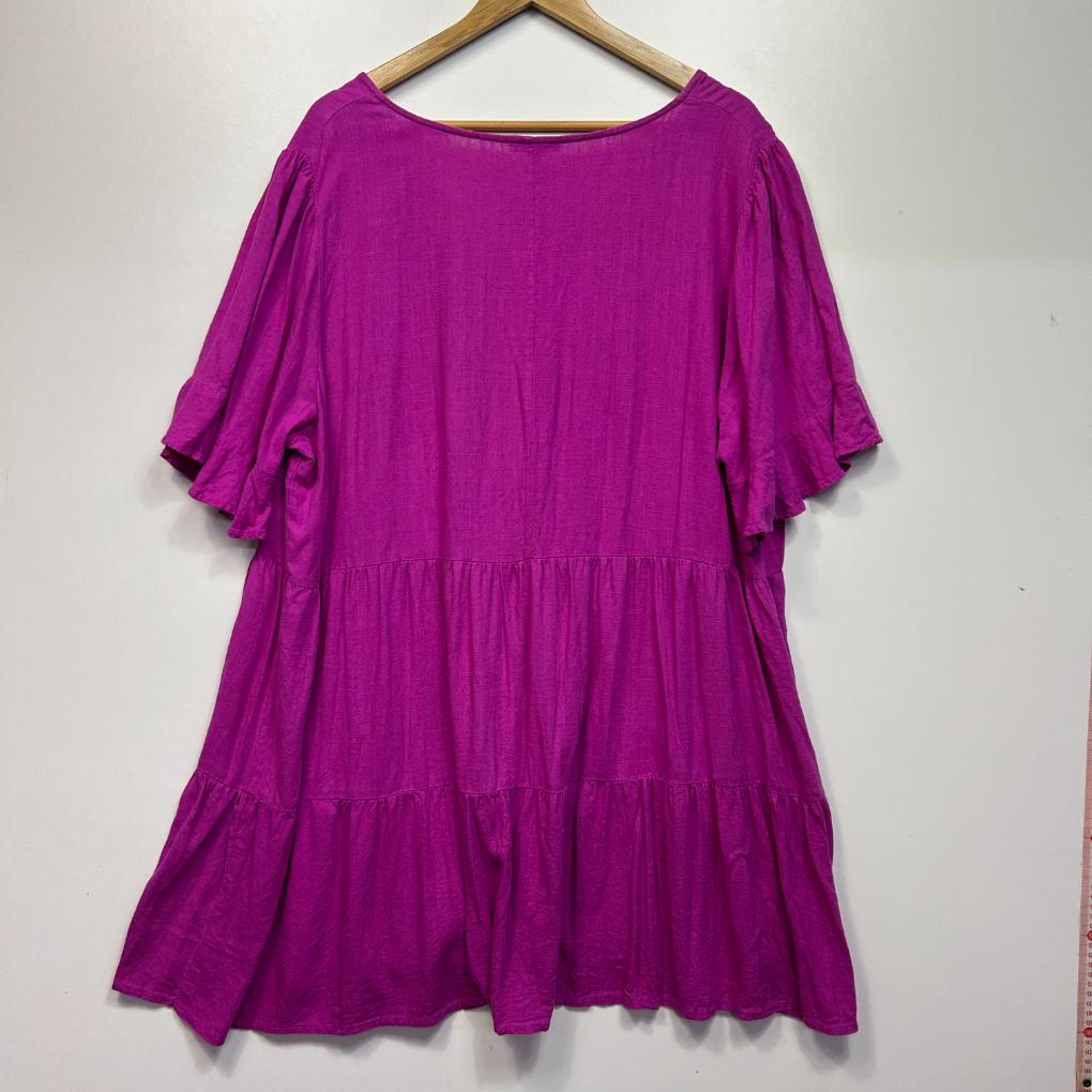 Target Curve Magenta Linen Dress - Size 22+
