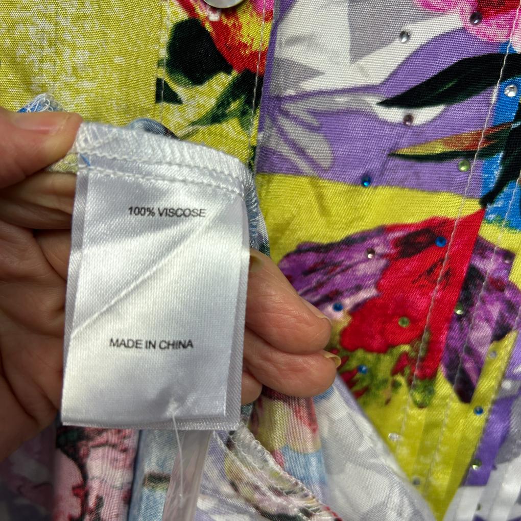 Taking Shape Multicoloured Floral Dress - Size 20