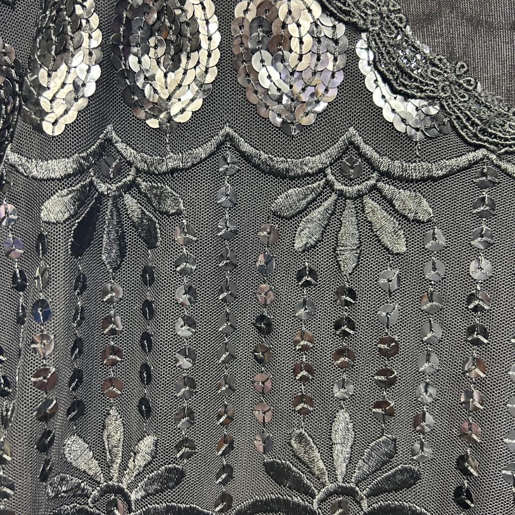 Black Sequin Top - Size 14/16