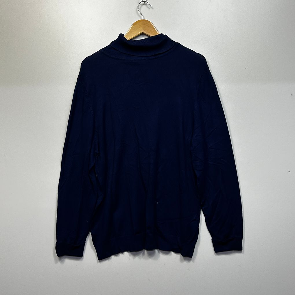 Millers Navy Turtleneck Jumper - Size XXL (Fault -pull )