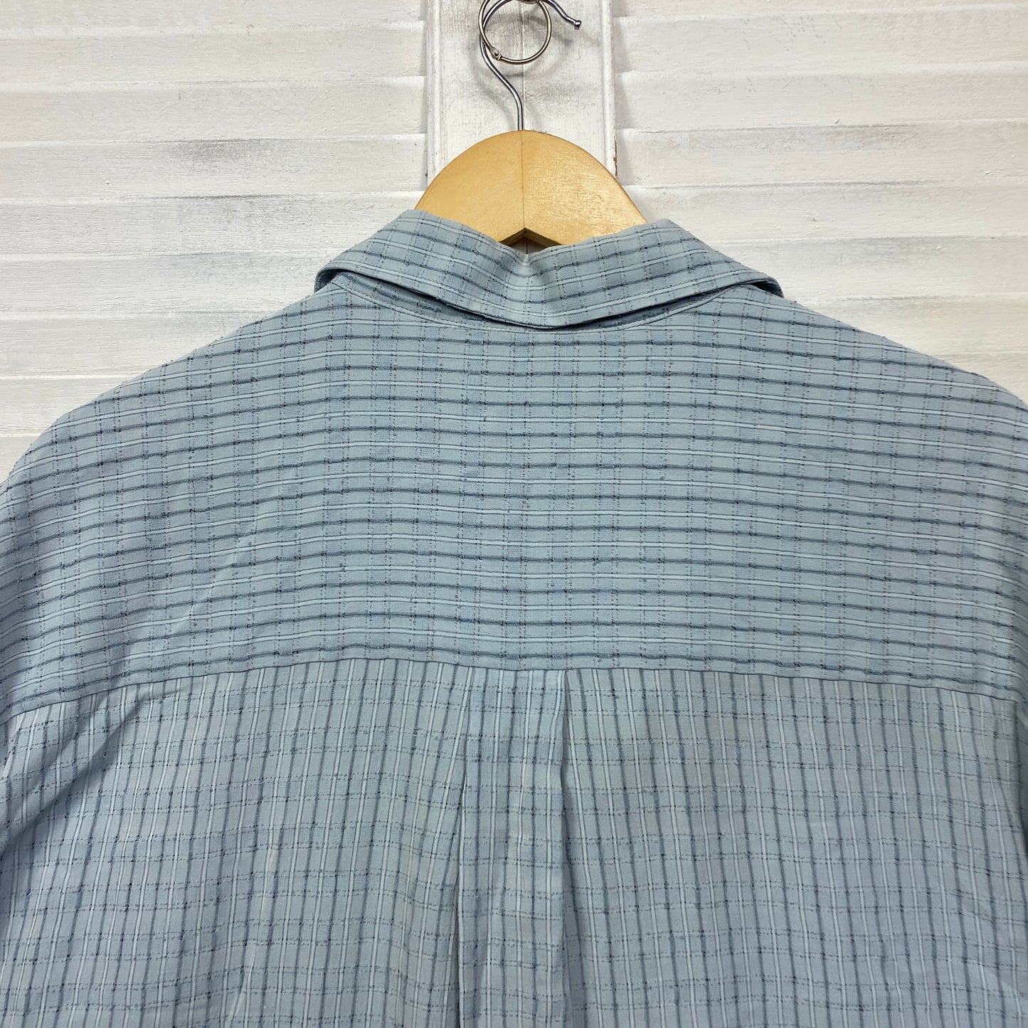 VAG Mens Shirt Size 3XL Blue Short Sleeve Check