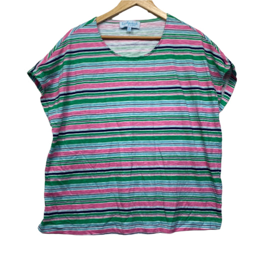 Handpicked by Birds Top Size 16 XL Multicoloured Striped Birdsnest