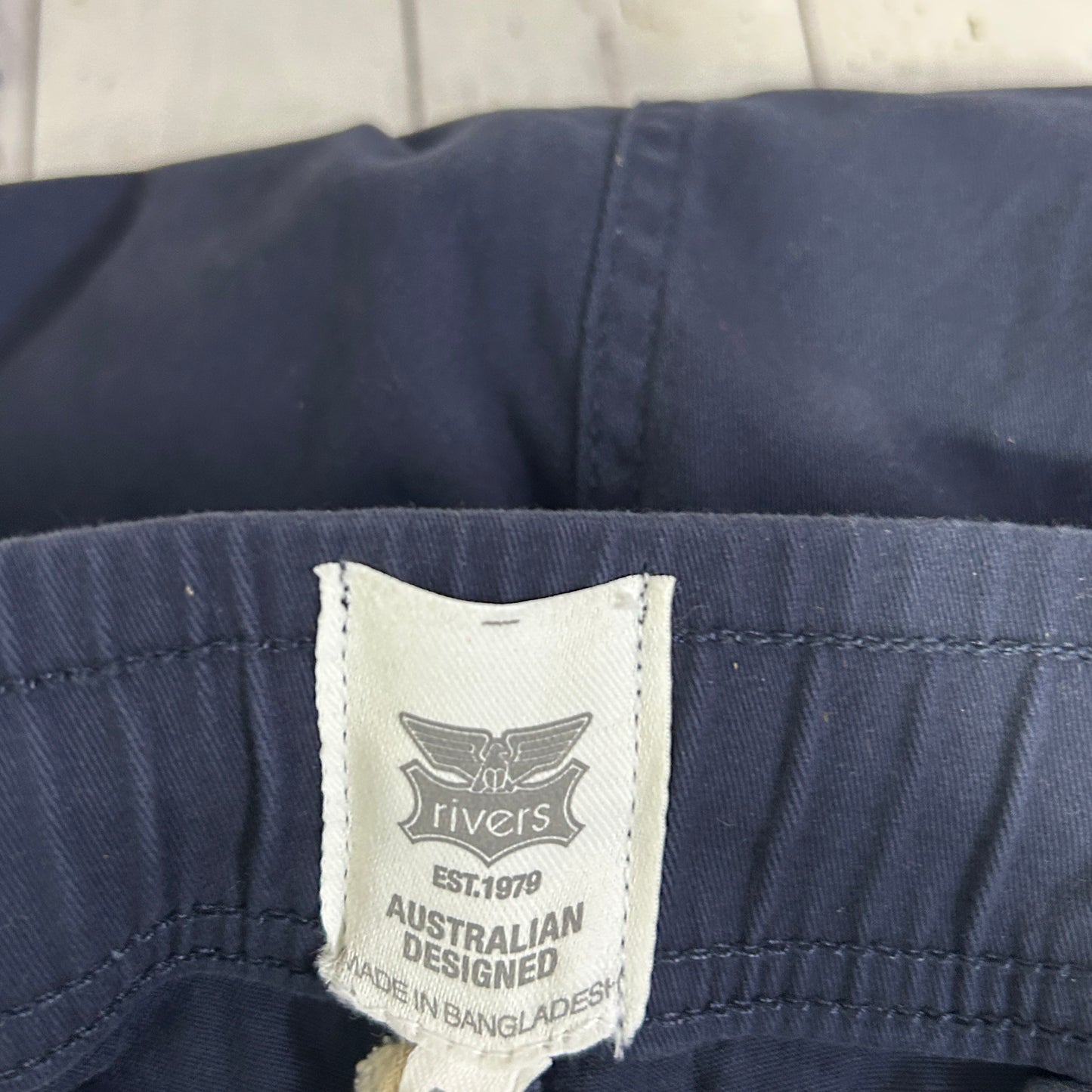 Rivers Mens Navy Drawstring Pants - Size 40