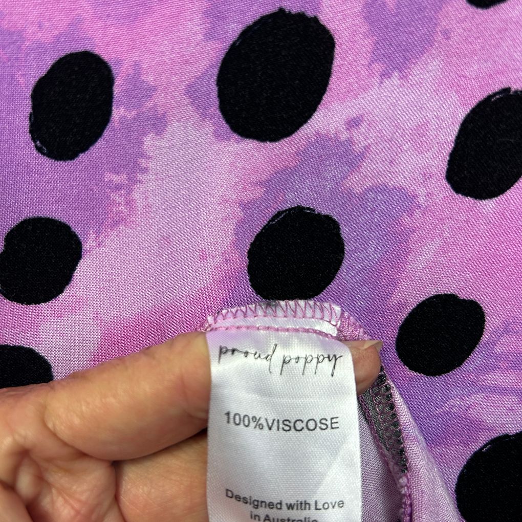 Proud Poppy Purple Dress - Size 14 (Alterated)