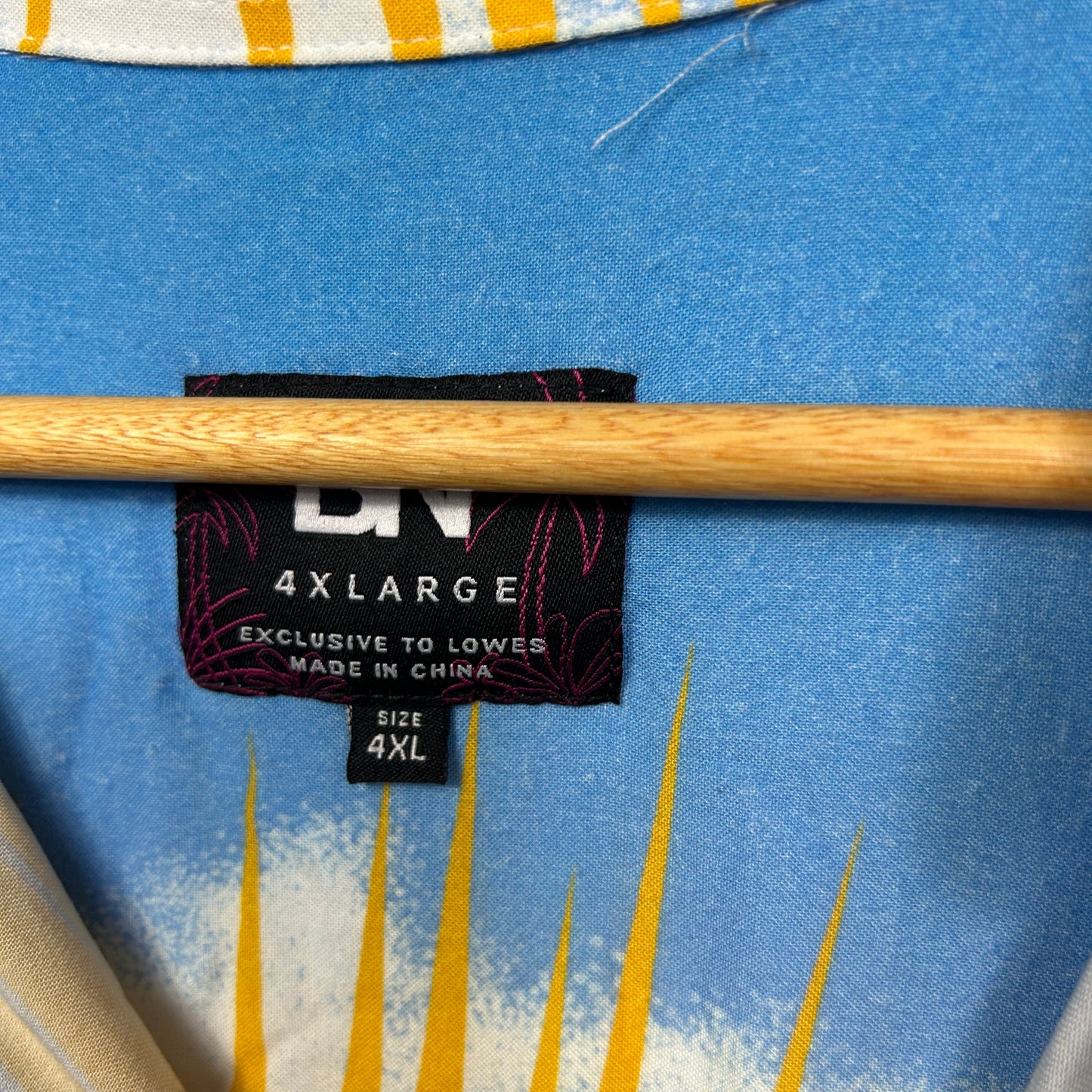 DBK Multicoloured Tropical Retro Print Short Sleeve Shirt - Size 4XL