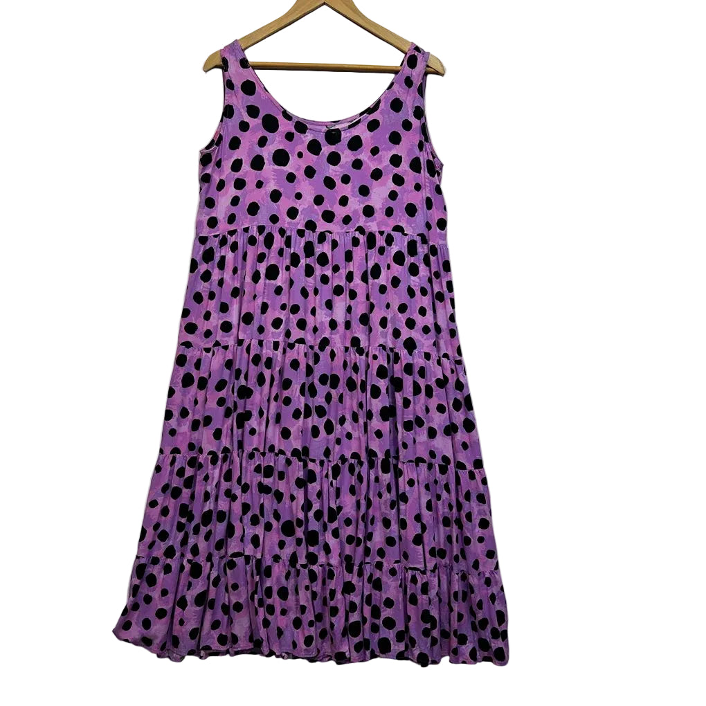 Proud Poppy Purple Dress - Size 14 (Alterated)
