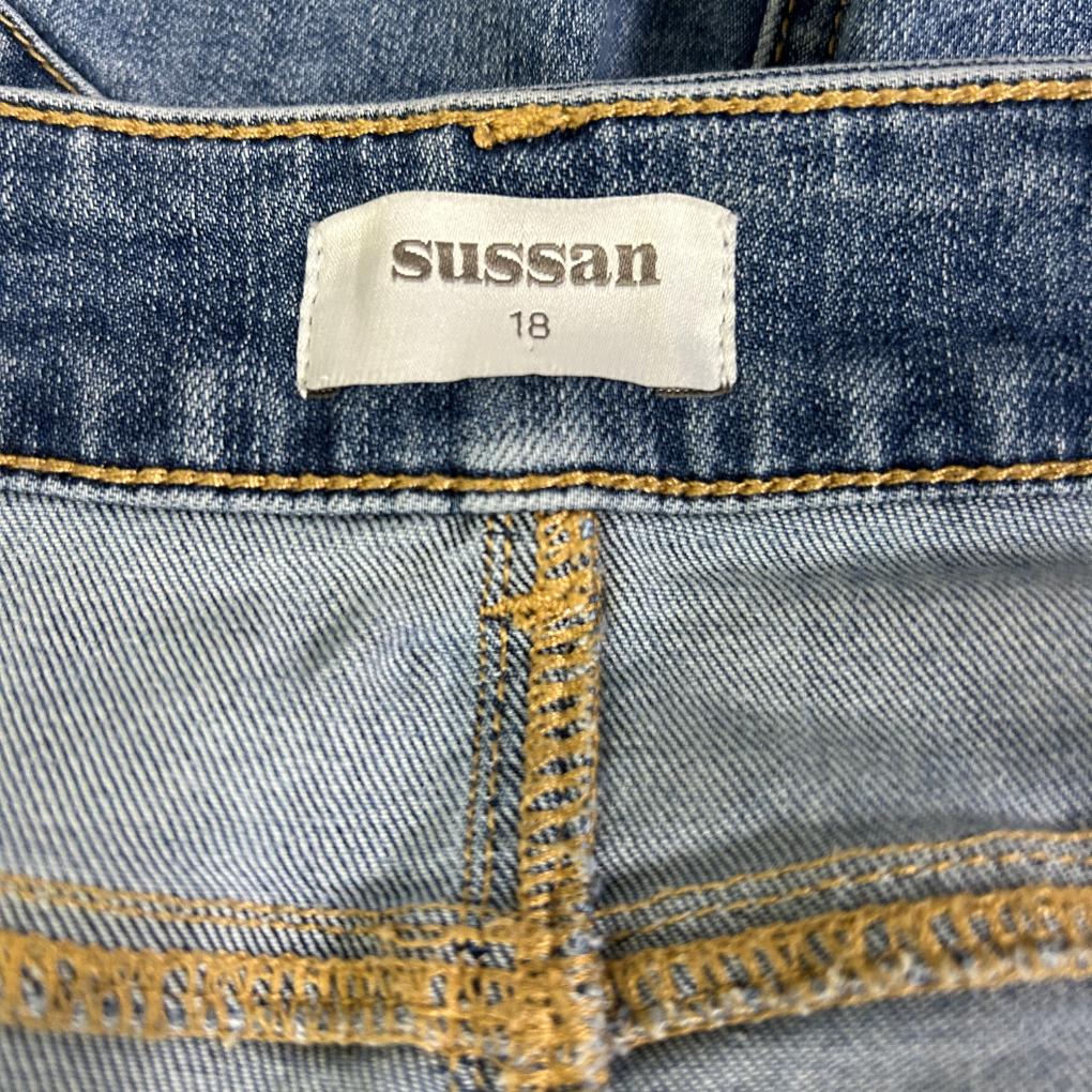 Sussan Blue Denim Skirt - Size 18